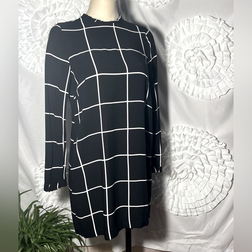H&M long sleeve shirt dress high neck